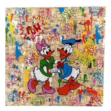 Koen Betjes (1992) - Donald & Daisy Duck x Comics (canvas)