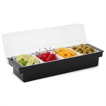 HCB Ingredientenhouder - 4 bakken - 49,5 cm, Verzenden