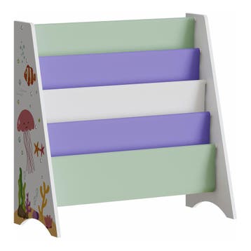 Kinderboekenkast Hornnes Aqua Dream motief 60x62x28 cm [en.c, Verzenden, Nieuw