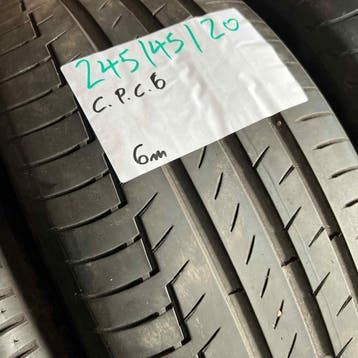 2 x Continental PremiumContact 6 245-45-20 Zomerbanden 6mm, Ophalen of Verzenden, Band(en), Personenwagen, 20 inch