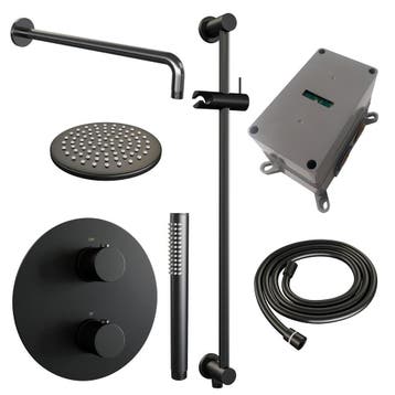 Brauer Black Edition Thermostatische Regendoucheset Inbouw -, Ophalen of Verzenden, Nieuw