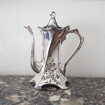 WMF / Geislingen - Koffiepot - Art Nouveau, Verzilverd