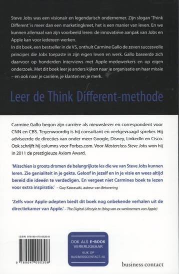 Masterclass Steve Jobs 9789047005308 Carmine Gallo, Verzenden, Gelezen, Carmine Gallo