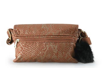 Kipling Clutch Bruin, Verzenden, Zo goed als nieuw, Bruin