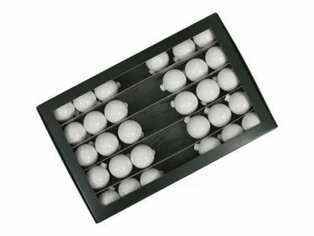 Kerstballen op Lange draad Opaal Wit 4 cm 30 stuks, Diversen, Kerst, Nieuw, Ophalen of Verzenden