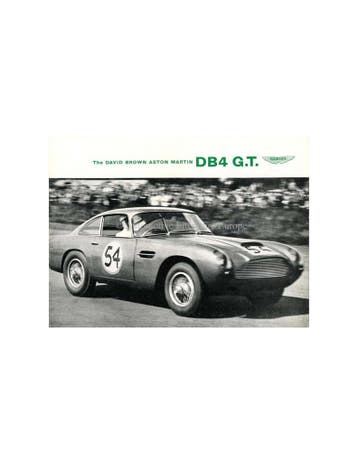 1988 ASTON MARTIN DB4 G.T. BROCHURE (HERDRUK), Boeken, Nieuw, Author