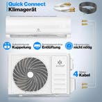 KESSER® Split Airconditionerset Quick Connect – WiFi & App A, Verzenden, Zo goed als nieuw