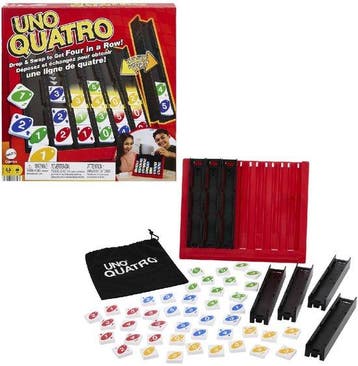 UNO Quatro - Vier Op Een Rij - Kaartspel, Verzenden, Nieuw