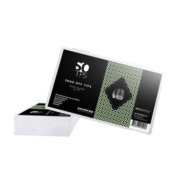 Upvoted  Soak Off Tips  Short Square  240 pcs, Verzenden, Nieuw