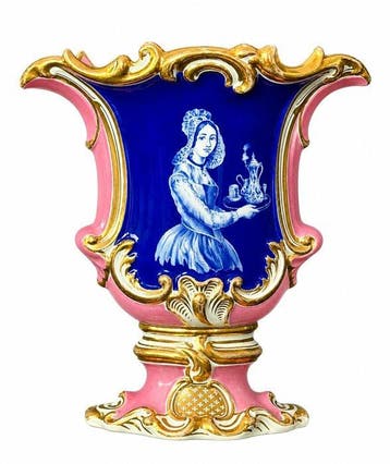 KPM - Vaas - Porselein - Grisaille-schilderkunst