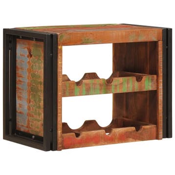 vidaXL Wijnrek Bruin 60 x 45 x 33 cm Massief gerecycled hout, Verzenden, Nieuw