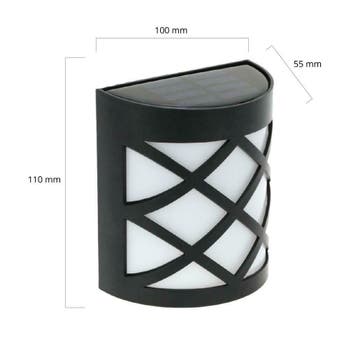 Solar wandlamp 'China' - Wandlamp op zonne-energie, Zonne-energie, Kunststof, Verzenden, Wandlamp