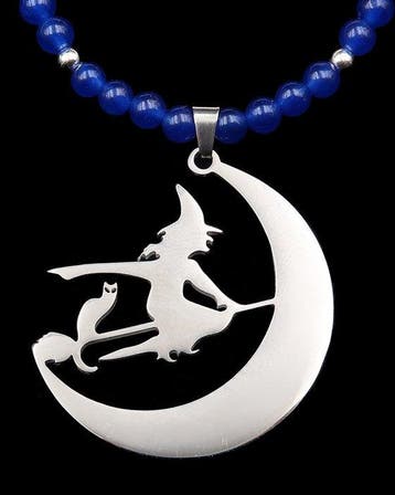 Halsketting van de Wicca-heks en de Maansikkel: Hoge Magie &