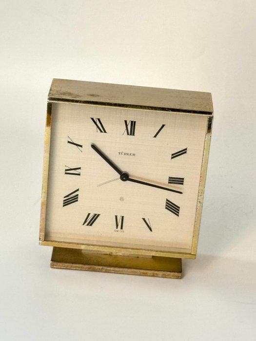 Klok - Réveil de bureau vintage – Türler – Swiss Made –, Antiek en Kunst, Curiosa en Brocante