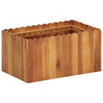 vidaXL Plantenbak verhoogd 50x30x25 cm massief acaciahout, Minder dan 30 cm, Verzenden, Minder dan 60 cm, Nieuw