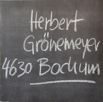 Herbert Grönemeyer - 4630 Bochum, Ophalen of Verzenden, Gebruikt