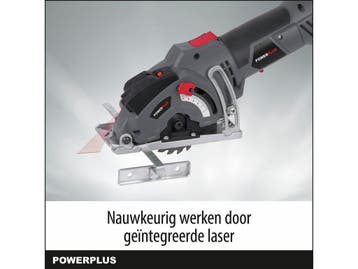 Powerplus POWE30040 Invalzaag - 500W - Ø85mm - Incl., Verzenden, Zo goed als nieuw, Powerplus