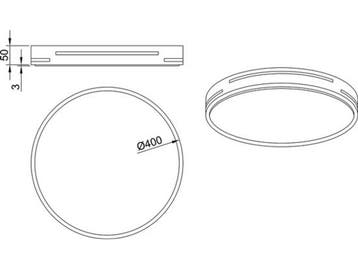 RL LIVE YOUR LIGHT Trio Tacoma - Plafonnière - Dimbaar - Ø40, Huis en Inrichting, Verzenden, Nieuw