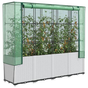 vidaXL Plantenbak verhoogd met kashoes 160x40x153 cm, Verzenden, Nieuw, Minder dan 60 cm, 60 cm of meer