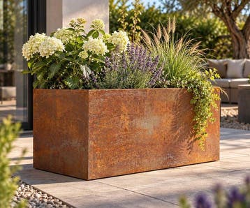 Jardinière - Jardinière – Rechthoekige plantenbak – tuin,