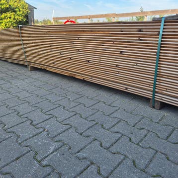 Grote Partij Thermo Vuren Halfhouts Rabat 5100x140-130x18 mm, Ophalen of Verzenden, Nieuw
