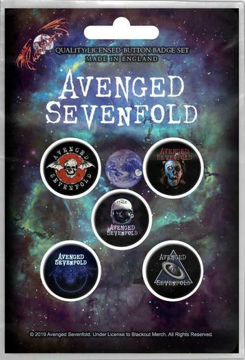 Avenged Sevenfold button The Stage 5-pack officiële merch, Ophalen of Verzenden, Nieuw, Gebruiksvoorwerp
