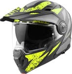 Bogotto FG-102 Safari Fiberglas Enduro Helm Zwart Grijs Geel, Motoren, XXL, Nieuw met kaartje, Overige merken, Heren