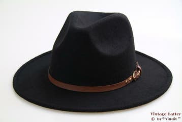 Gleufhoed Outdoor Western hoed Hawkins zwart 57, 58, 59, 60, Kleding | Heren, Ophalen of Verzenden, Nieuw, Hawkins, Hoed