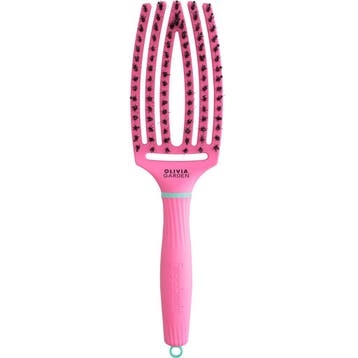 Olivia Garden  FingerBrush Boar&Nylon  Lollipop Pink, Sieraden, Tassen en Uiterlijk, Uiterlijk | Haarverzorging, Verzenden, Nieuw