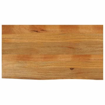 Tafelblad met natuurlijke rand 120x60cm - 30% retourkorting, 100 tot 150 cm, Rustiek, Zo goed als nieuw, Tafelblad