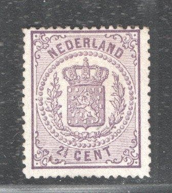 Nederland 1870 - Wapenzegel - 2 1/2 cent - ongebruikt met, Postzegels en Munten, Gestempeld