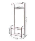 Metalen Kapstok met Plank en 4 Haken, Huis en Inrichting, Woonaccessoires | Kapstokken, Verzenden, Nieuw