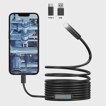 7mm Type-C Android Endoscoop Camera - Waterdicht met 6 LED's, Verzenden, Nieuw
