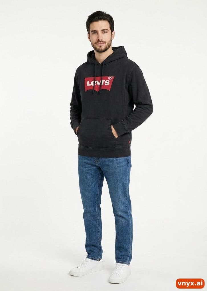Levis Hoodies Heren maat XXL Grijs Vintage, Kleding | Heren, Truien en Vesten, Ophalen of Verzenden
