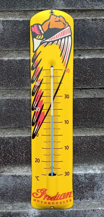 Indian motorcycles thermometer, Verzenden, Nieuw