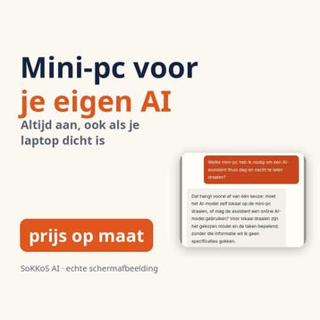 Mini-pc voor je eigen AI-assistent — prijs op maat, Nieuw, SSD