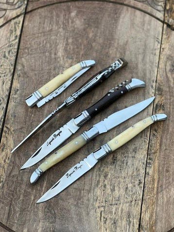 Keukenmes - Kitchen knife set - Laguiole Bougna Met Bee