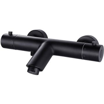 Xellanz Rio Thermostatische Badmengkraan - 15cm - Mat Zwart, Ophalen of Verzenden, Nieuw