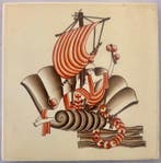 Art Deco Tegel - Venus op een schelp - Richard Ginori -