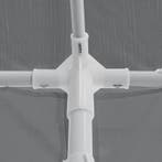 Partytent - 3x3m - Paviljoen - Opvouwbaar - Wit, Verzenden, Zo goed als nieuw