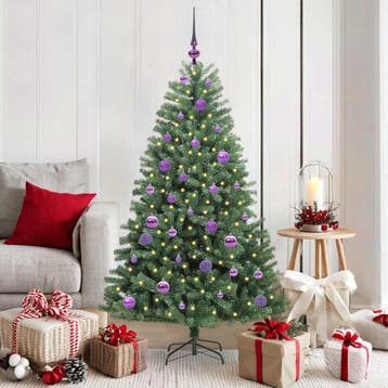 vidaXL Kunstmatige Inklapbare Kerstboom Groen 150 cm PVC en, Diversen, Verzenden, Nieuw