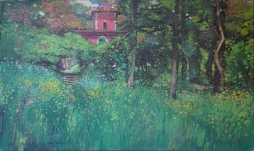 Andrea Razzauti (1954) - Villa Trossi, Antiek en Kunst, Kunst | Schilderijen | Modern