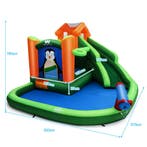 2dekans | Coast Bouncy Castle met een glijwaterpark voor, Ophalen of Verzenden, Zo goed als nieuw