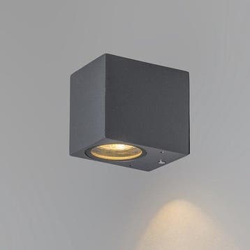 QAZQA Baleno I - Wandlamp - 1 lichts - 65 mm - antraciet, Verzenden