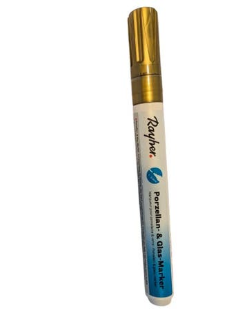 Porselein Glasmarkers Glaspen Glasverf Goud 1-2 mm, Ophalen of Verzenden, Nieuw