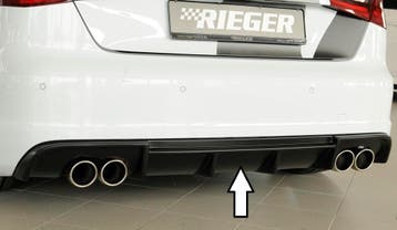 Rieger diffuser | A3 (8V): 07.12-08.16 (tot Facelift) - 3-dr, Verzenden, Nieuw, Audi