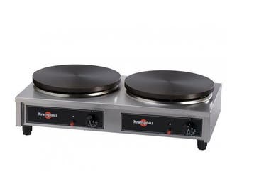 Crepes Bakplaat | Rechthoekige buitenkant | 2x 6000W, Verzenden, Nieuw in verpakking