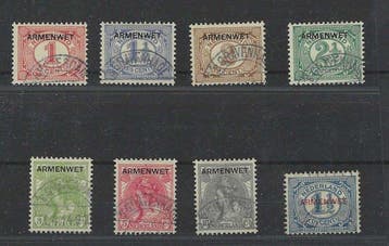 Nederland 1913 - Dienstzegels ARMENWET - NVPH D1/D8, Gestempeld