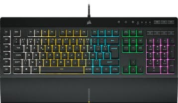Corsair K55 RGB PRO - Gamingtoetsenbord - AZERTY BE - Zwart, Computers en Software, Toetsenborden, Verzenden, Refurbished