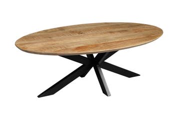Salontafel Mangohout Tess Ovaal, Verzenden, Nieuw, Industriële meubels, Ovaal